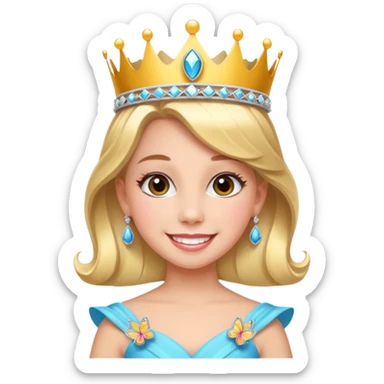 My daughter, the miss  pageant butterfly winner ￼￼ sticker