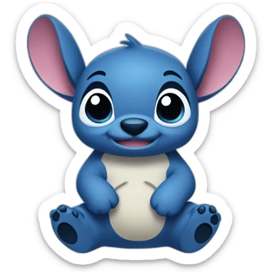 Stitch kawaii sticker