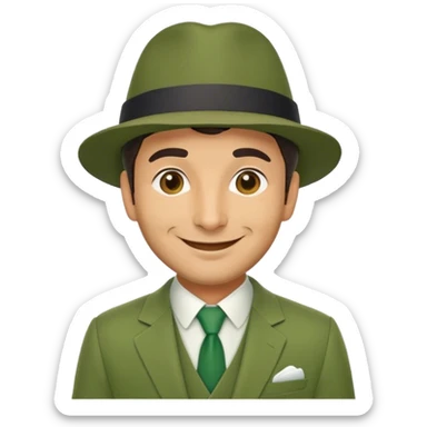 Italian leprechaun sticker