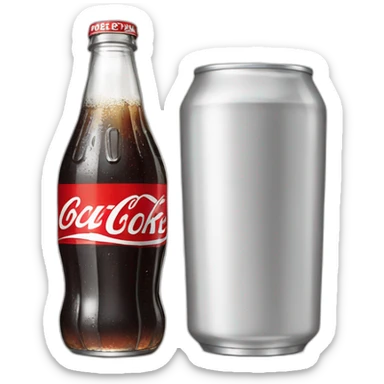 Vintage glass DIET coke sticker