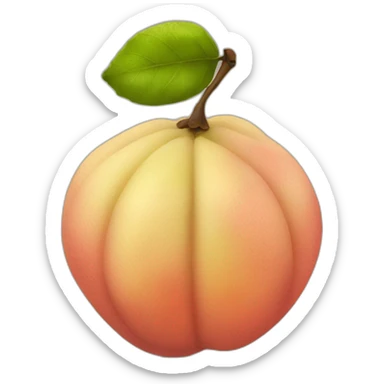 Quince fruit sticker