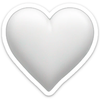 white heart sticker