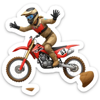 Moto cross sticker