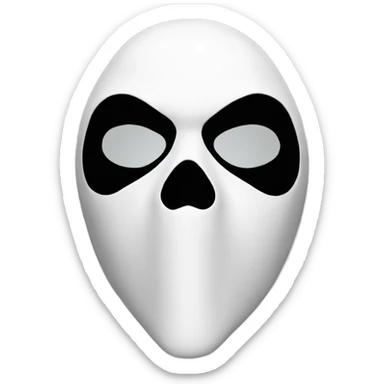 ghostface mask sticker
