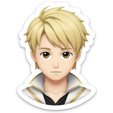 Fanloid Xydrick idol character with stylish anime appearance, musical theme sticker