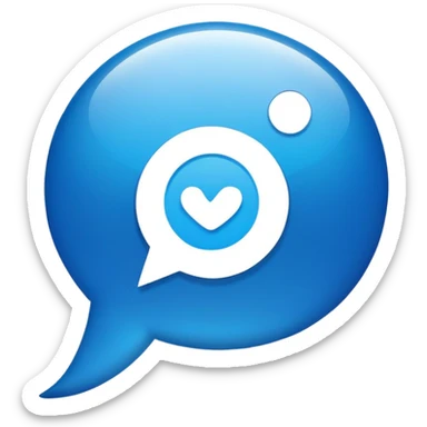 Instagram message bubble with AI assistant icon, social media DM helper sticker