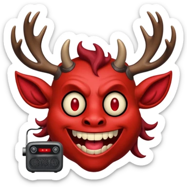 Alastor the radio demon sticker