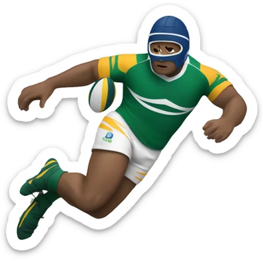 Rugby player diving  sticker