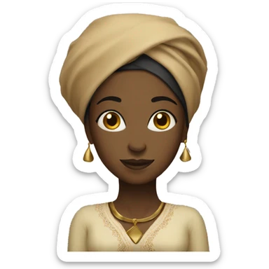 black Moroccans women  sticker