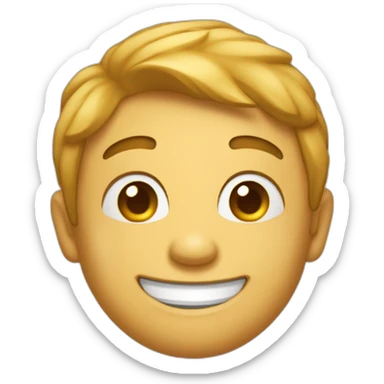 Emoji sourire qui hausse les épaules sticker