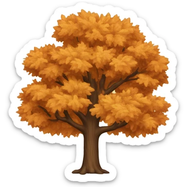 autumn tree sticker