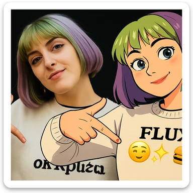 replace replicate to emojis and make the background black  sticker