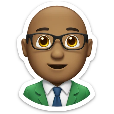 Sea turtle male teacher sticker