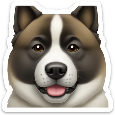 american akita dog  sticker