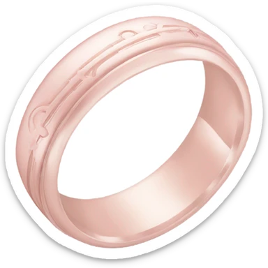 pastel pink wedding rings sticker
