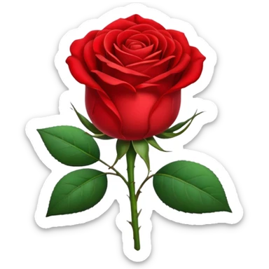 Gül çiçek sticker