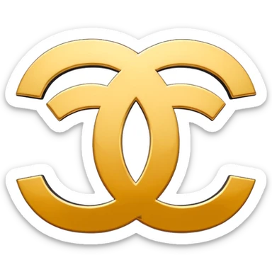 Make the double C Chanel logo sticker