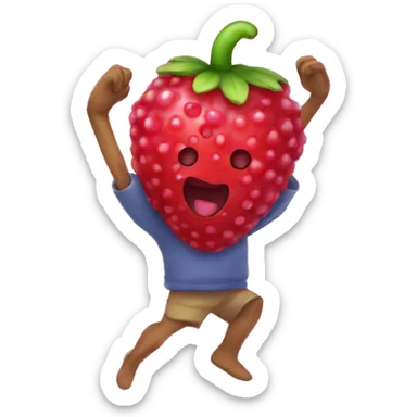 Giant dancing berry sticker