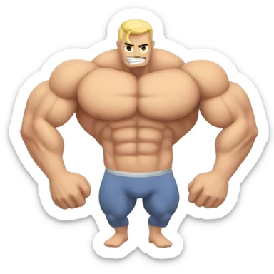 muscle sticker
