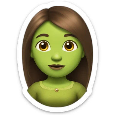 fiona from shrek as a sphere sticker