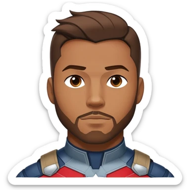 Sam Wilson with side-whiskers from avenger sticker