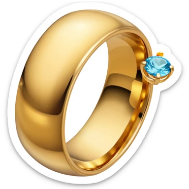 hand with wedding ring sticker