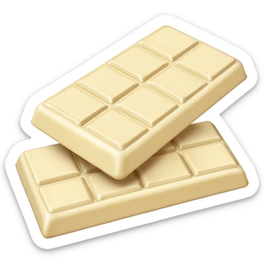 white chocolate sticker