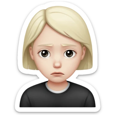 Sad and disappointed  sticker