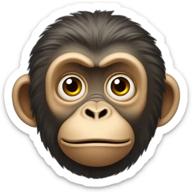victorian ADHD nervous monkey sticker