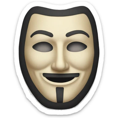 anonymous mask sticker