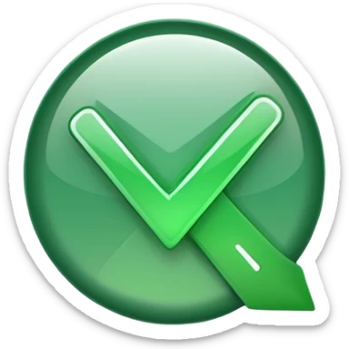 just a normal green checkmark sticker