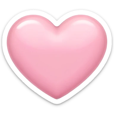 Pastel pink heart  sticker