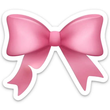 24. pink bow ribbon animation sticker