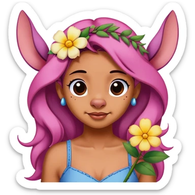 Stich Rosa  sticker