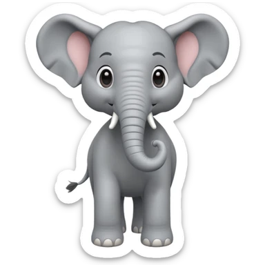 Elephant 3d Full hd Pixar Style sticker