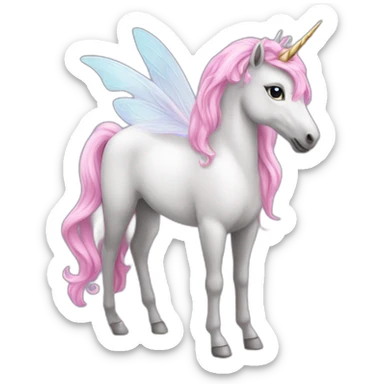 Fairy Princess unicorn sticker