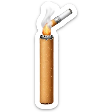 Cigarette smoking sticker