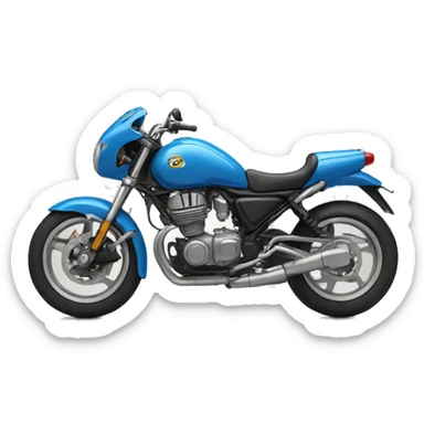 cat in motobike sticker
