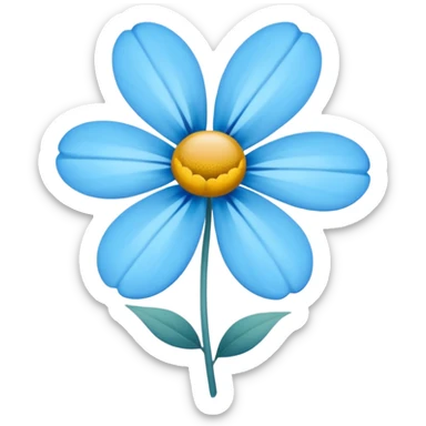 Flores azules sticker