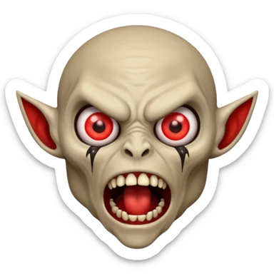 Molag Bal scream, empty background sticker