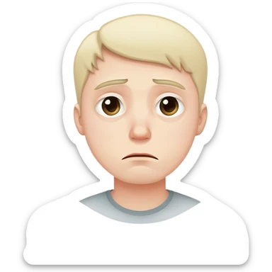 very sad guy sticker