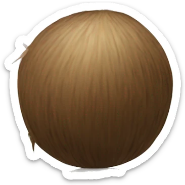 coconut with tree sticker