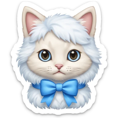 Котёнок с бантиком sticker