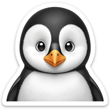 cinematic-noble-baby-penguin-portrait-emoji,-poised-with-an-air-of-innocent-regality,-featuring-soft,-downy-feathers-in-crisp-black-and-white-and-wide,-soulful-eyes,-simplified-yet-sharp-and-sophisticated-features,-highly-detailed,-glow (4) sticker