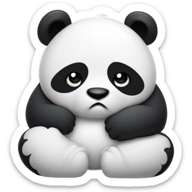 sad panda  sticker