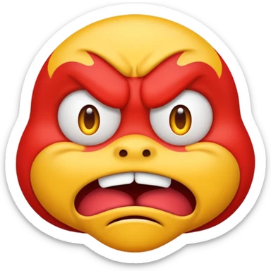 Angry emoji  and Crazy emoji ￼ sticker