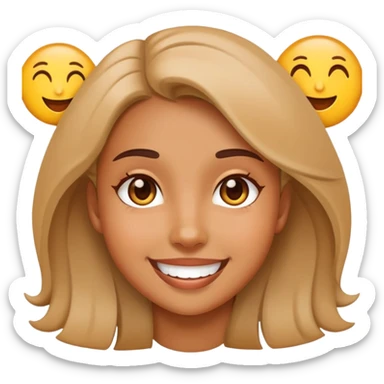 Emojis gril sticker