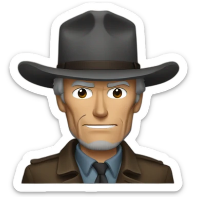 clint eastwood sticker