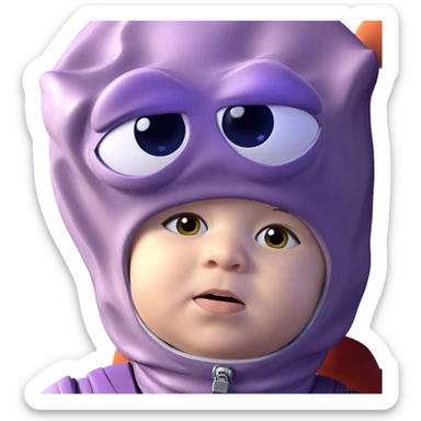 mysterious figure in spacesuit sticker