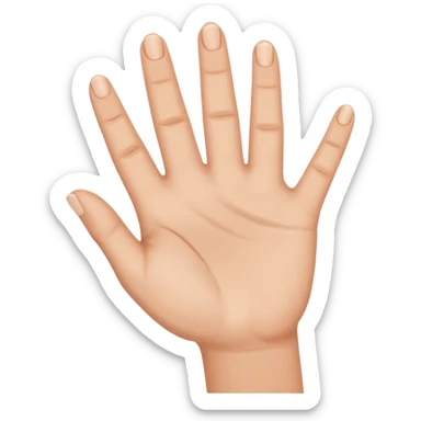 Les doigts en forme de W sticker